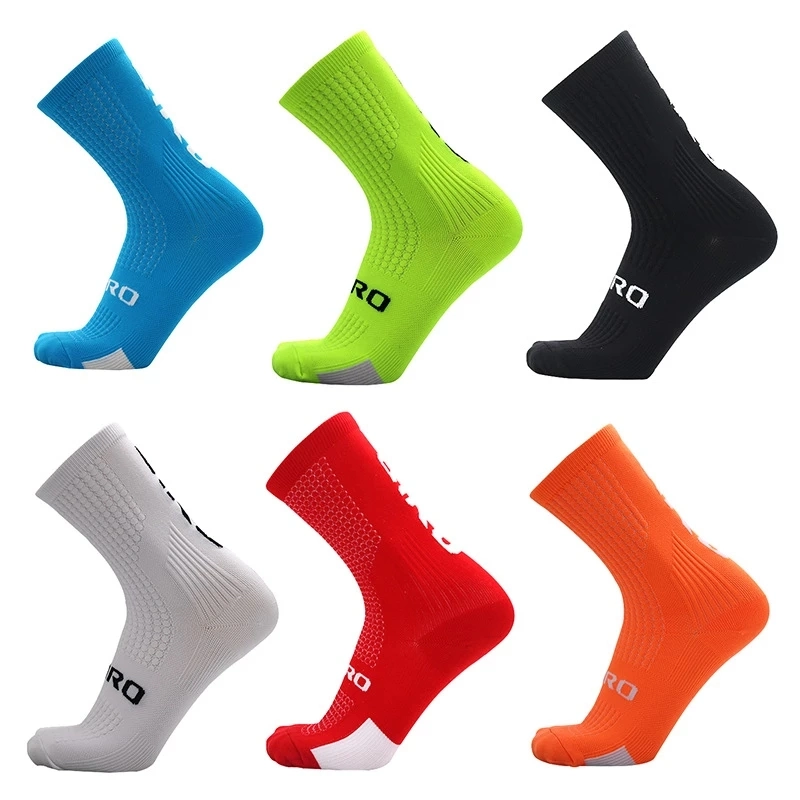 Wholesale Unisex Nylon Breathable Mesh Running Basketball Football Sports Crew Sock Cycling Socks Custom Logo