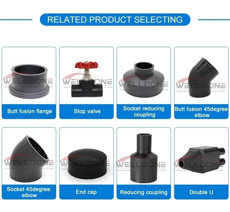 Virgin Material Butt Welding Water Pipe Fittings HDPE 90 Degree Elbow Discount