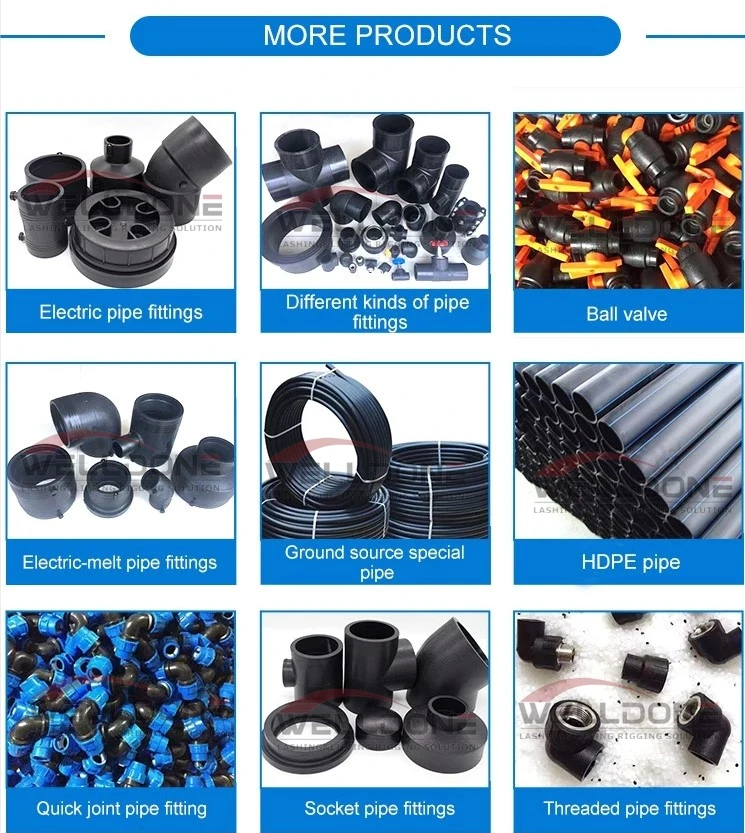 Virgin Material Butt Welding Water Pipe Fittings HDPE 90 Degree Elbow Discount
