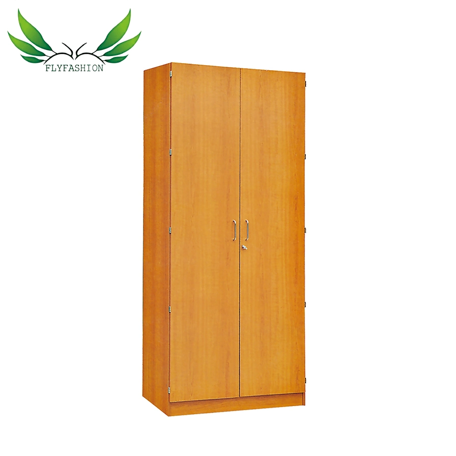 Hot Sale Student Dormitory Wood Two Doors Wardrobe for Student