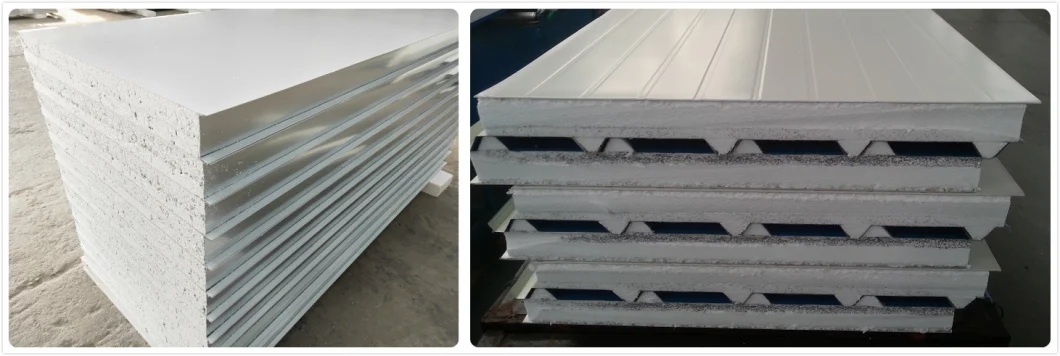 Lightweight/Fireproof Fast Install Easy Install EPS Sandwich Panel Wall Panel for Interior Wall Exterior Wall