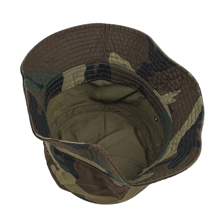 Wholesale Cotton Camouflage Bucket Hat Printing Logo Fisherman Hat