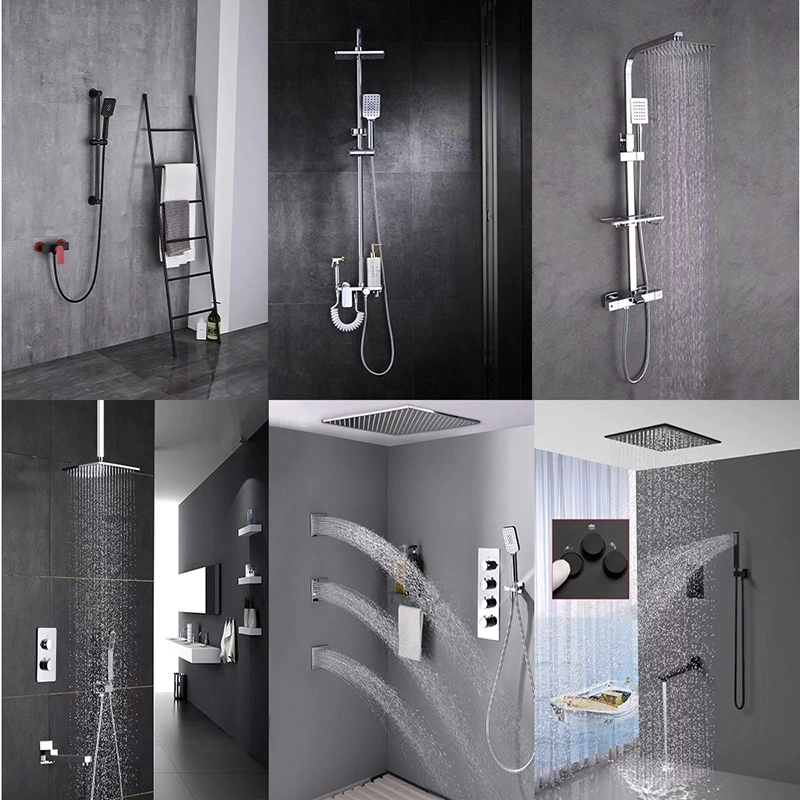 Shower Diverter Rainfall Shower Heads Ceiling Waterfall SPA Shower Panel