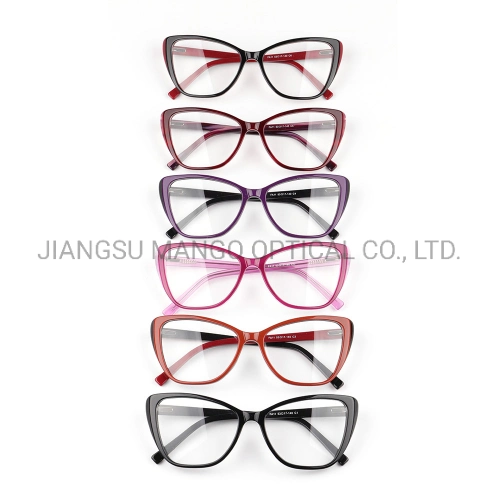 Hot Sell Acetate Optical Frame Cat Eye Spectacles Glasses Lady Frames
