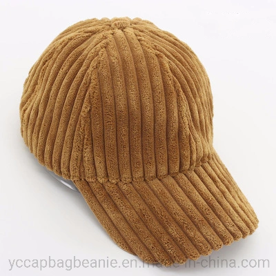 New Arrival Thick Striped Corduroy Baseball Cap