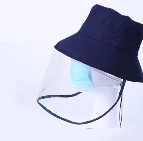 Protective Hat Anti-Virus Bucket Hat with PVC Ptu Face Shield