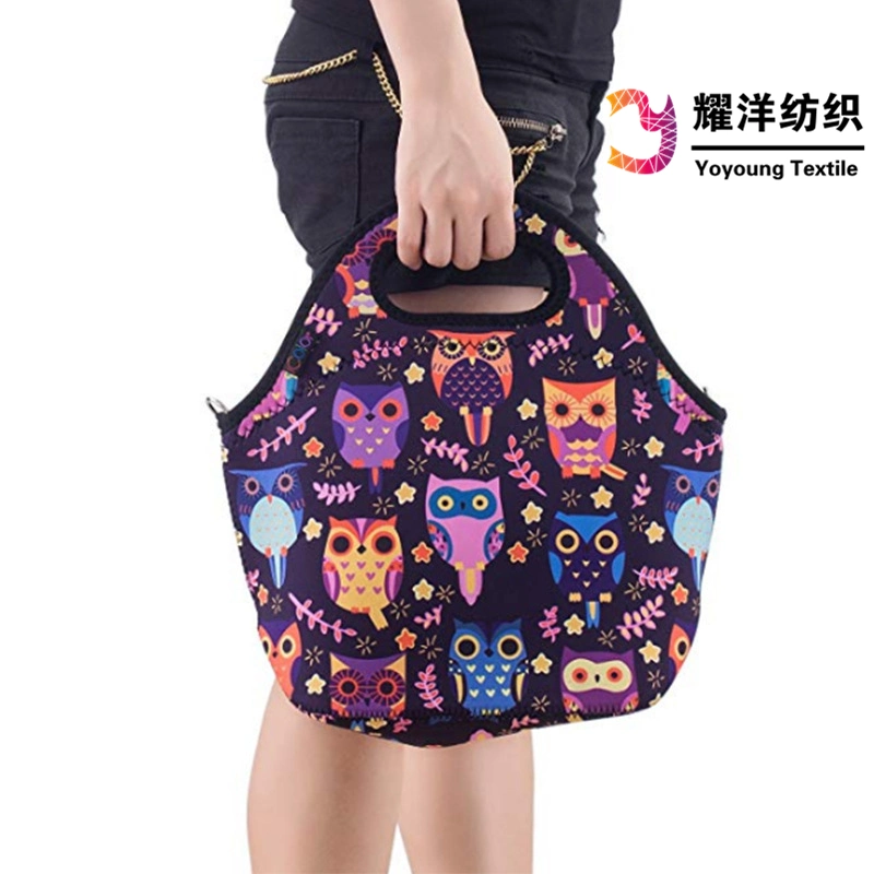 2-5mm Customized Printed Insulated Neoprene Lunch Tote Bag Picnic Bag