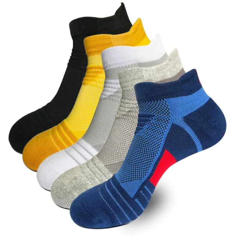 Mens Sport Ankle Socks Cotton Terry Running Socks