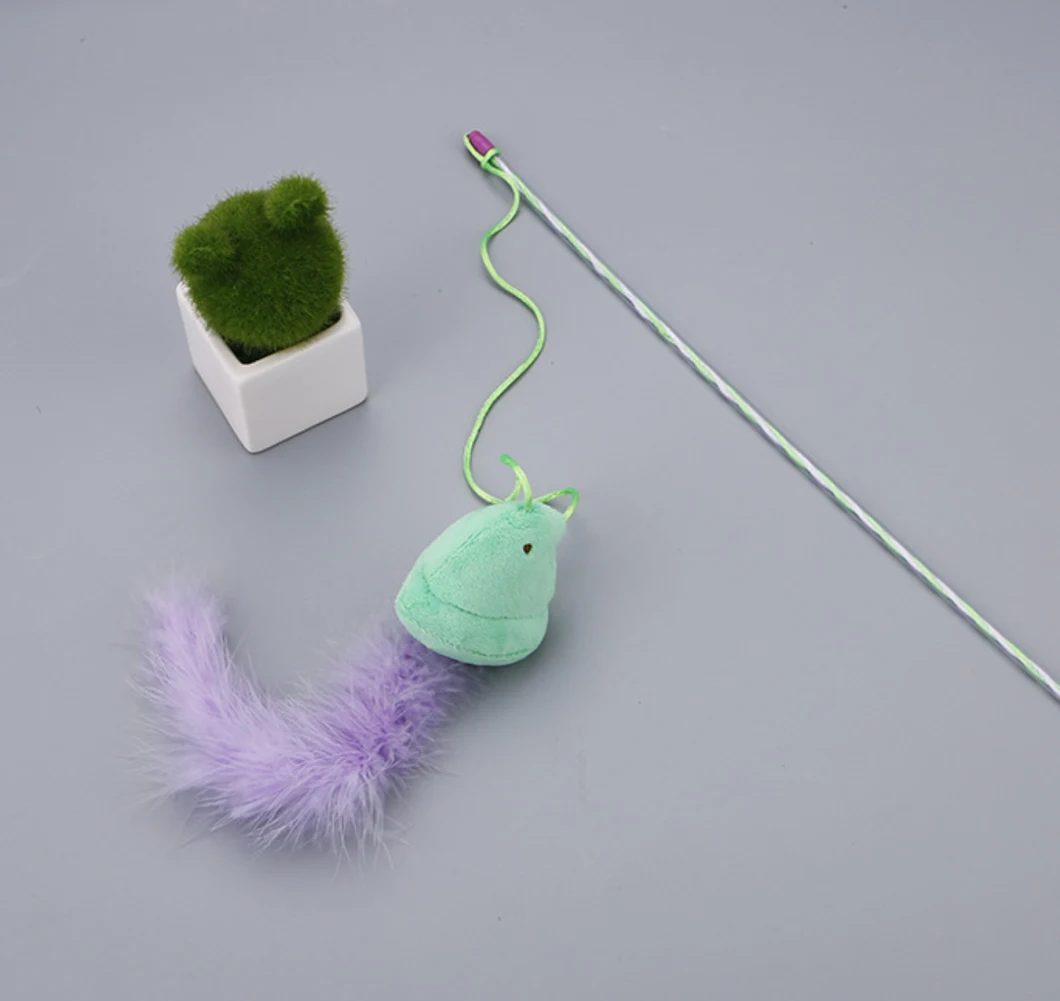 Pet Accessories Funny Cat Teaser Sticks with Feather