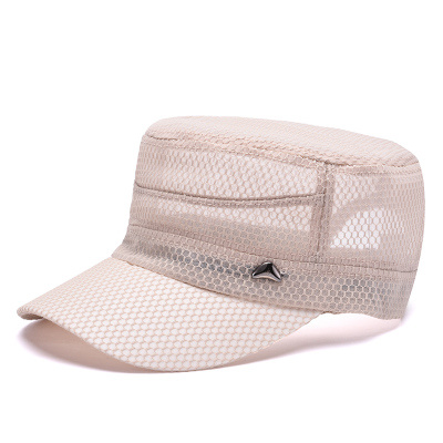Summer Sun Hat Custom Headwear Military Mesh Hat Cadet Cap Sport Army Flat Top Hat