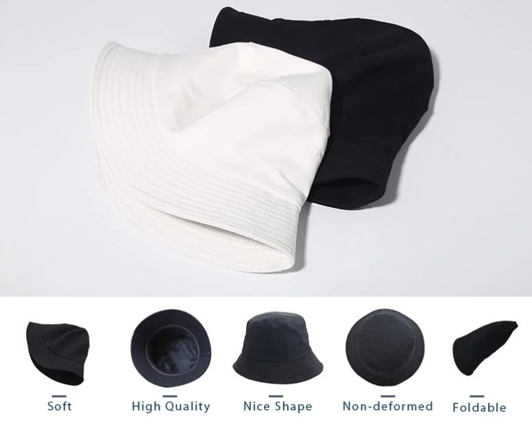 Factory Outlet Store Monochrome Hat Cotton Fisherman Hat Unisex