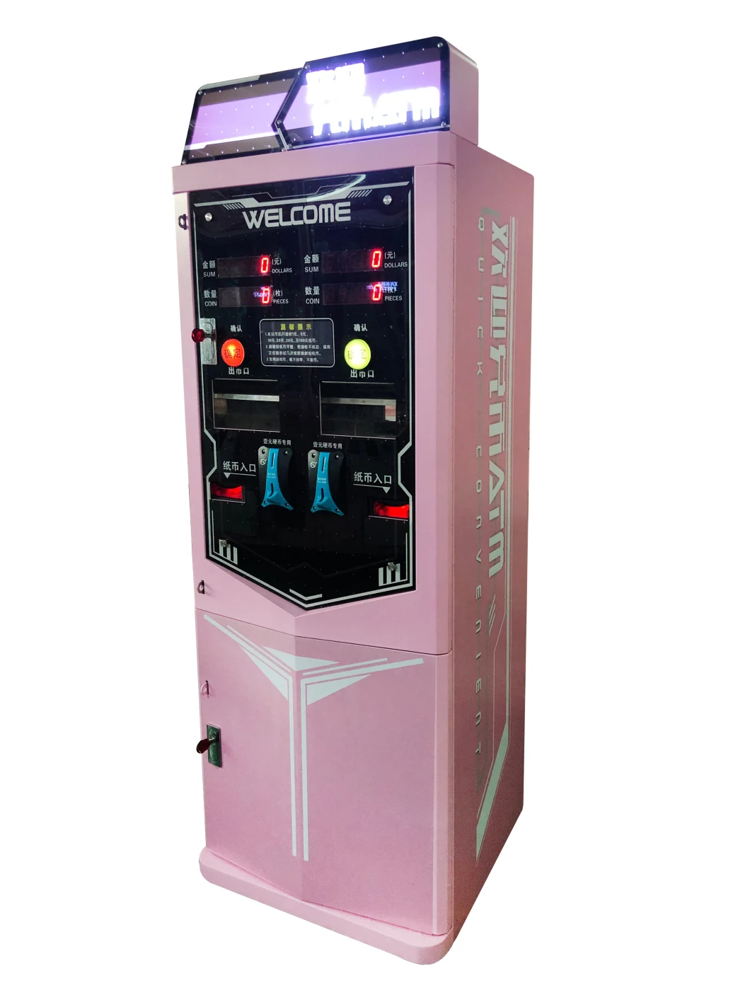 Two-System Money Changerr/Gift/Prize/Toy Vendingtoy Crane/Arcade Claw/Claw Crane Amusement Game Machine