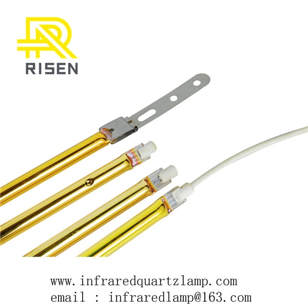 Gold Layer Medium Wave Quartz Heater IR Tube Heating Lamp Carbon Infrared Emitters
