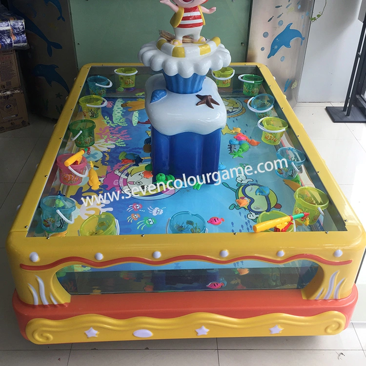 Colorful Park Push Pond Kids Coin Operated Game Machine 3D Game Machine Push Coin Game Machine