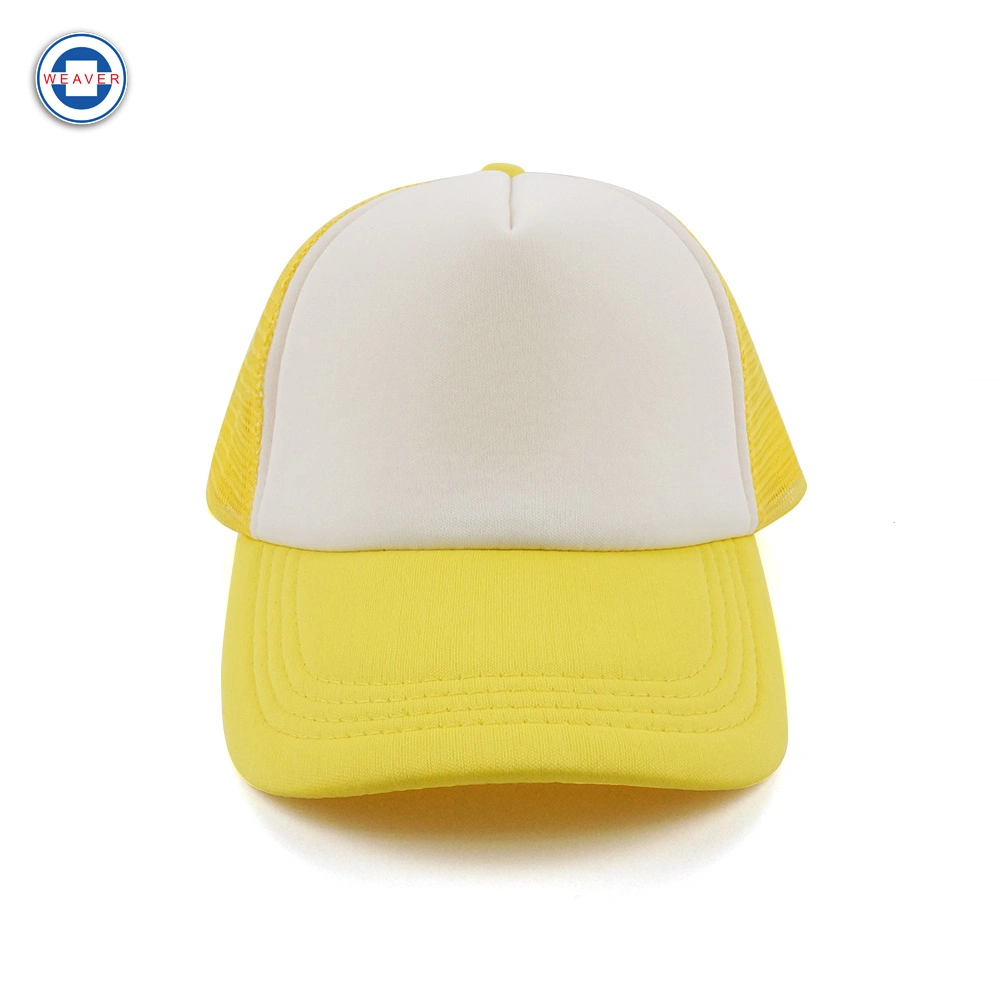 Yellow Net Cap Baseball Cap Sun Hat Driver Cap Outdoor Cap Truck Cap