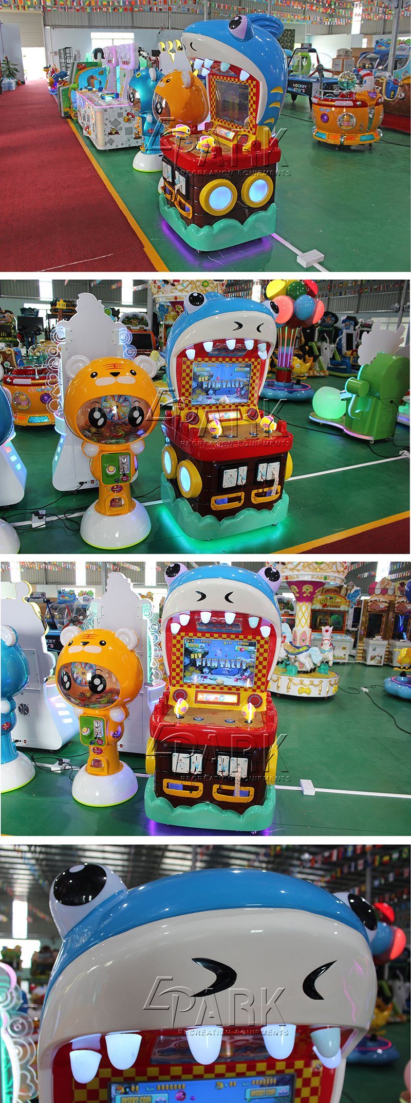 Game Center Kids Coin Operated Big Fish Eat Small Fish Hunter Redemption Video Game Machine