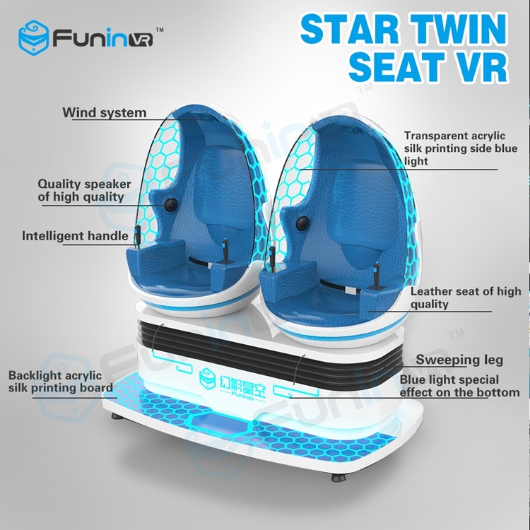 Two Cabins Indoor Motion Simulator 9d Vr Cinema Virtual Reality Simulator Game Machine