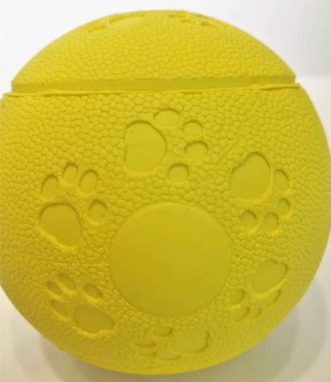 Rubber Dog Toys Chew Toy for Dog Teeth Cleaning Yellow
