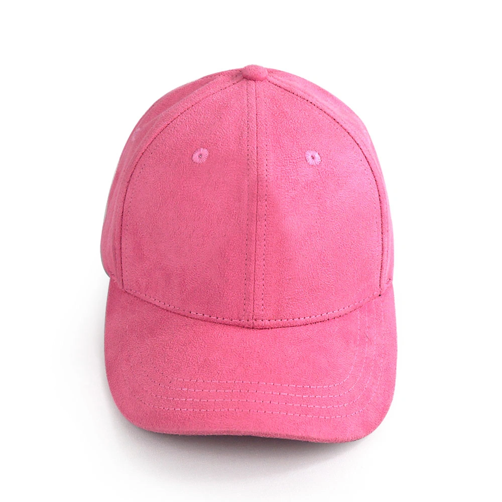 Structured Baseball Cap Pink Cap Suede Baseball Cap