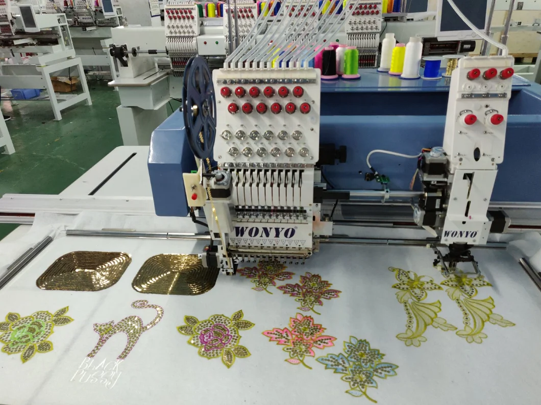 2019 New Big Area Single Head Coiling/Taping/Flat/Cording Embroidery Machine Computerized