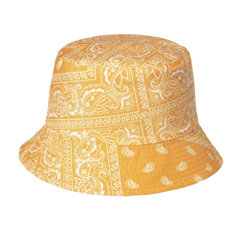 European and American Style Cashew Print Fisherman Hat Bucket Cap