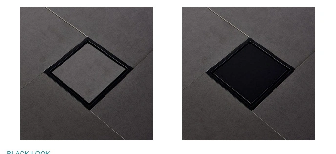 Matte Black Stainless Steel 304 Square Shower Drain Floor Drain