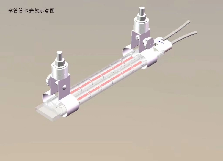 Twin Tube Quartz Heaters Medium Wave Infrared Lamps IR Emitter Furnace Heat Element