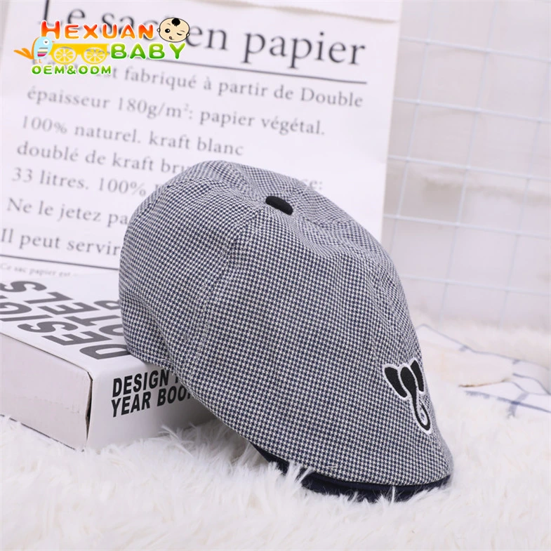 Children's Painter Hat Wool Cap Retro Parent-Child Toddler Kids Beret Hat