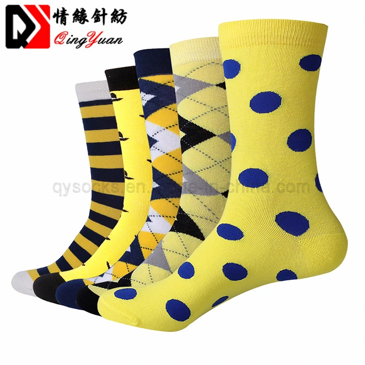 Yellow Series Men's Fashionable Men's Socks Are Rich and Colorful Man Socks