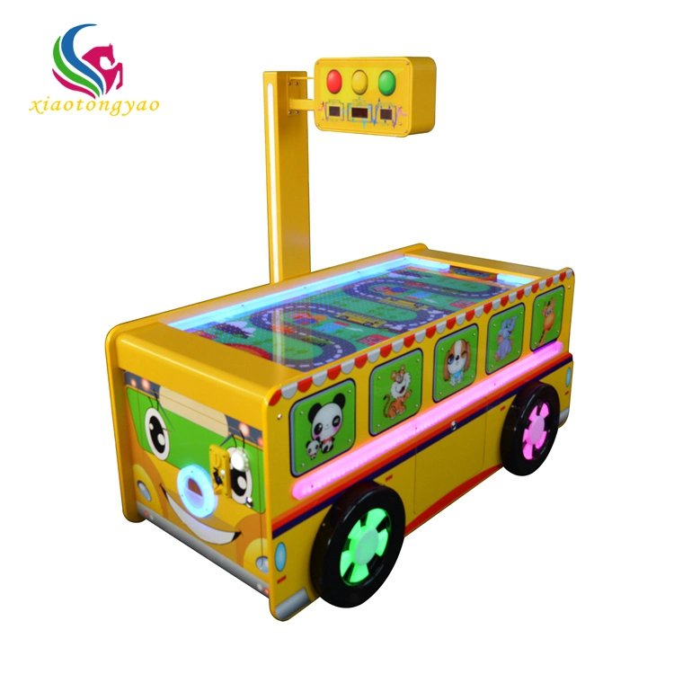 Kids Coin Operated Air Hockey Table, Classic Air Hockey Table Taxi Kids Car Lottery Air Hockey Game Machine
