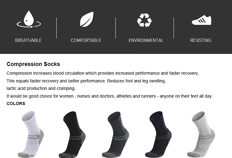 Quality Colored Sport Socks Badminton Online Athletic Custom Logo Elite Men Tennis Sport Cotton Cycling Sock Socken