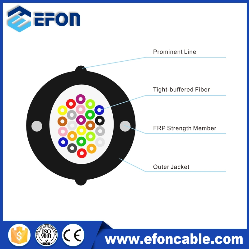 Access Network Cable Tight Buffer/Micro Tube/Flex Tube Cable LSZH HDPE Sheath Fibre Optical Cable