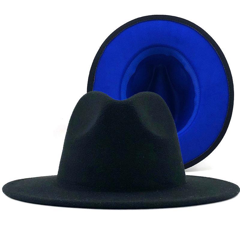 Double Side Felt Custom Elegant Wide Brim Hat Fedora Hat