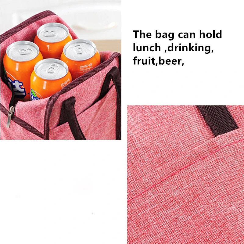 Insulated Thermal Food Picnic Lunch Cooler Bag for Student Office Worker