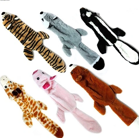 Dog Squeaky Toys, 6 Pack Cute Animals Pets Toys