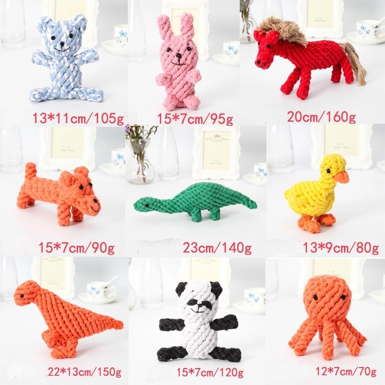 New Handmade Small Animal Cotton Rope Toy for Dog Pet Toys