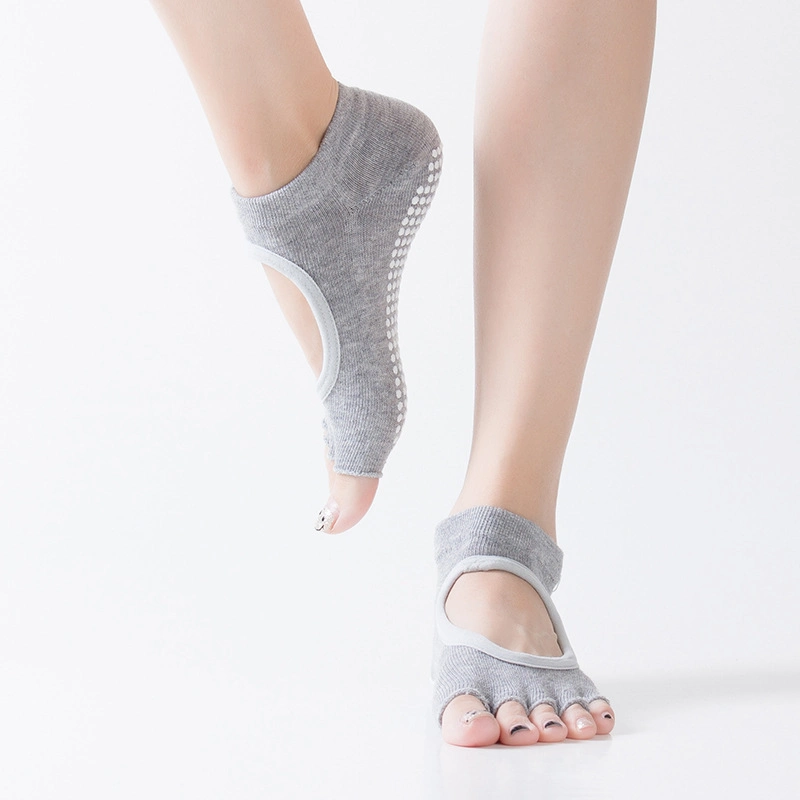 Yoga Socks for Women Non Slip, Toeless Non Skid Sticky Grip Sock - Pilates, Barre, Ballet Esg10692