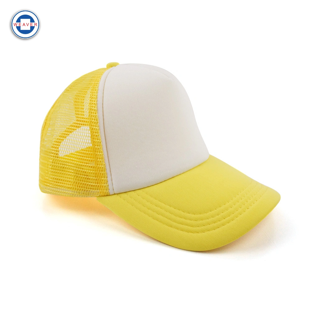 Yellow Net Cap Baseball Cap Sun Hat Driver Cap Outdoor Cap Truck Cap