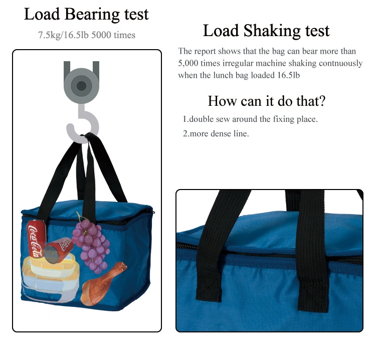 5L Leakproof Waterproof Outdoor Beach Picnic Thermal Food Insulated Cooler Lunch Bag