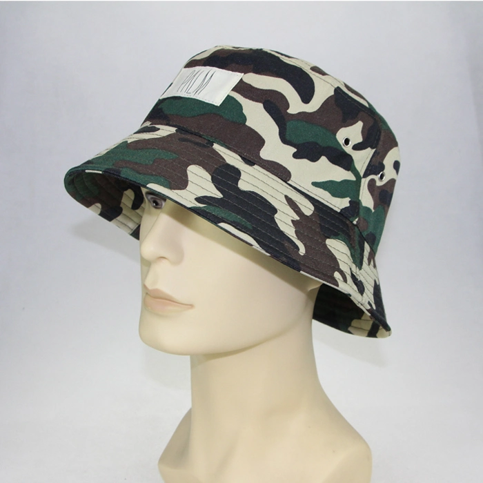 Cool Colorful with Rope Simple Fashion Cotton Camo Bucket Hats