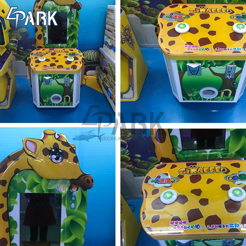 Giraffe Design Kids Coin Operated Capsule Toy Vending Game Machine Indoor Game Machine