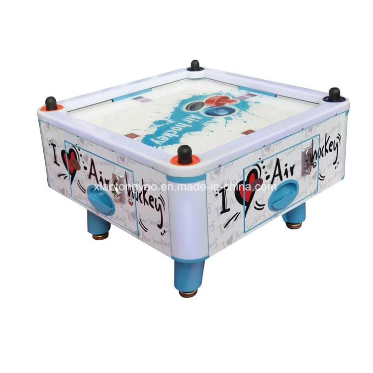 4 Person Square Arcade Game Table Kids Ice Air Hockey