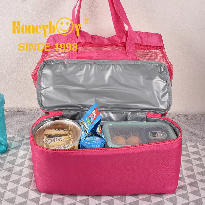 Waterproof Insulated Cooler Bag Large Lunch Bag Picnic and Travel Lunch Box with Handle