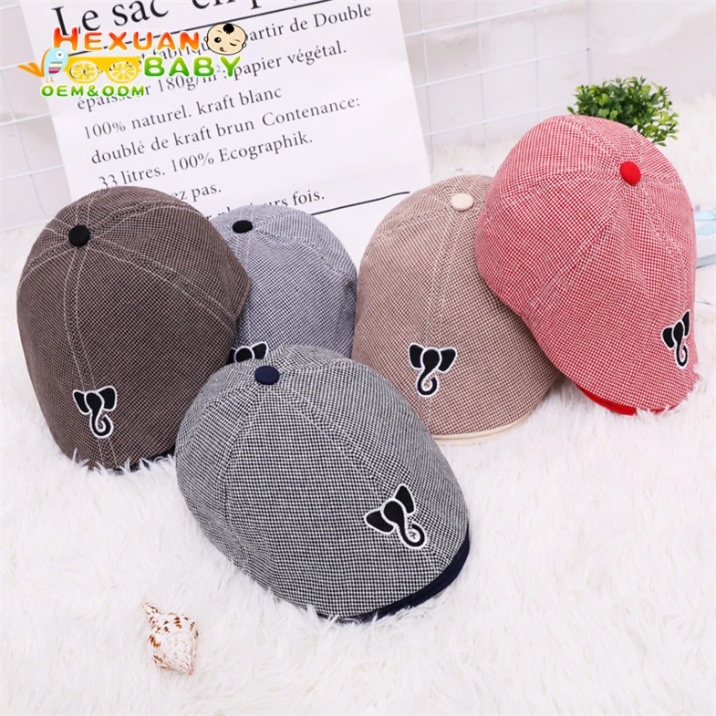 Children's Painter Hat Wool Cap Retro Parent-Child Toddler Kids Beret Hat