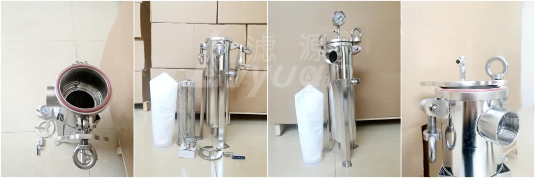 Water Filter Housing Stainless Steel Bag Filter Housing with Ss/PP/PE Filter Bag