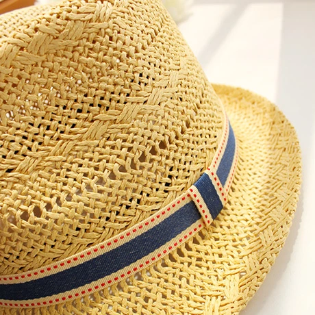Fashion Summer Bucket Hat Straw Cap Mens Hat