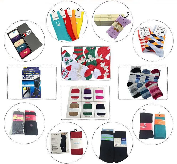 Factory Custom Design Multiple Styles Combed Cotton Fashion Crew Women Socks with Custom Color Box Package