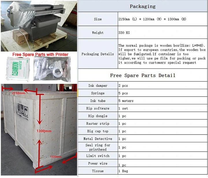 Cost Effective Dx8 Tx800 Print Head A1 A2 A3 Size UV 3D Texture Printer