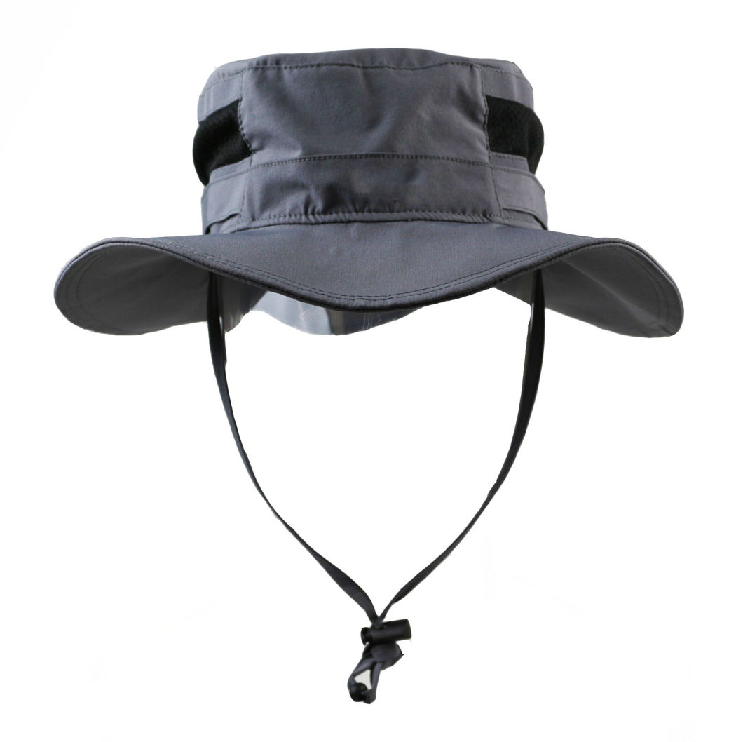 Custom Floppy Fishing Hat Cap Men Military Boonie Bucket Hats with String