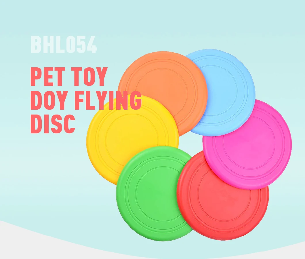 Wholesale Outdoor Silicone Rubber Dog Fetch Frisbee Durable Dog Toy